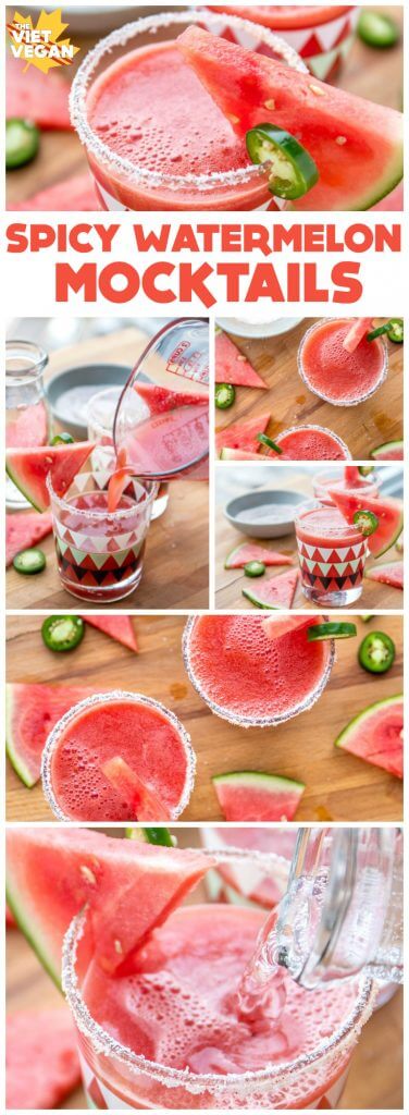 Spicy Watermelon Mocktails | The Viet Vegan