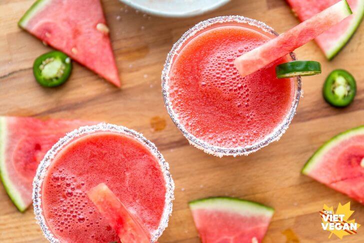 Spicy Watermelon Mocktails | The Viet Vegan